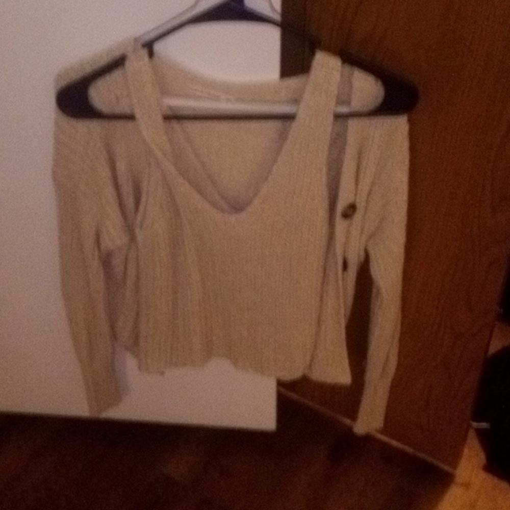 Knitted sweater and top